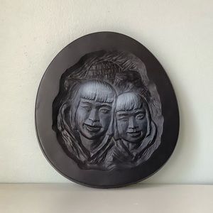 Vintage Ceramic Relief Wall Decor